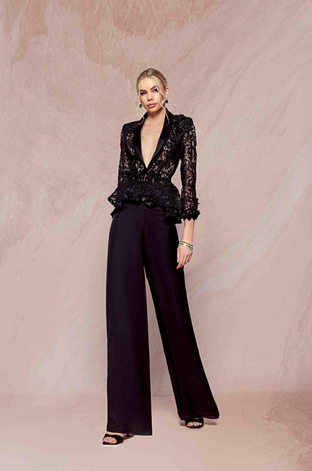 Completo In Pizzo Nero